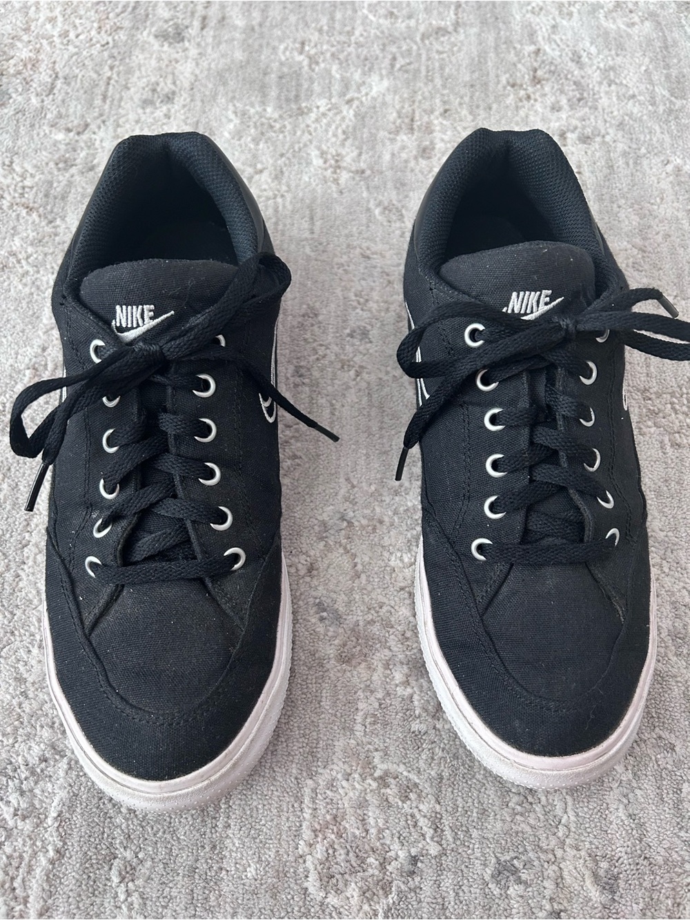 Nike Women’s Retro GTS Black Canvas Athletic Shoe Sneakers Sz 9 DB2880-002 Chic - Picture 2 of 10